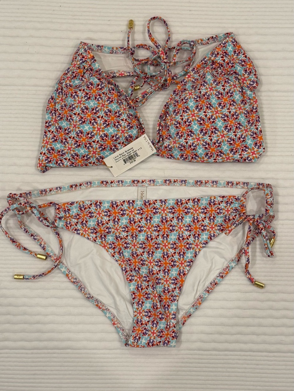 Helen Jon Secret Bay Bikini Set NWT Size M